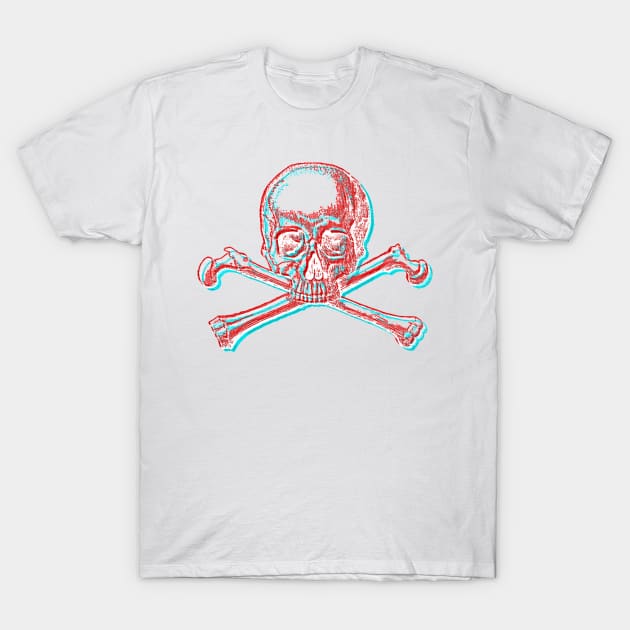 Skull and crossbones T-Shirt by Blacklinesw9